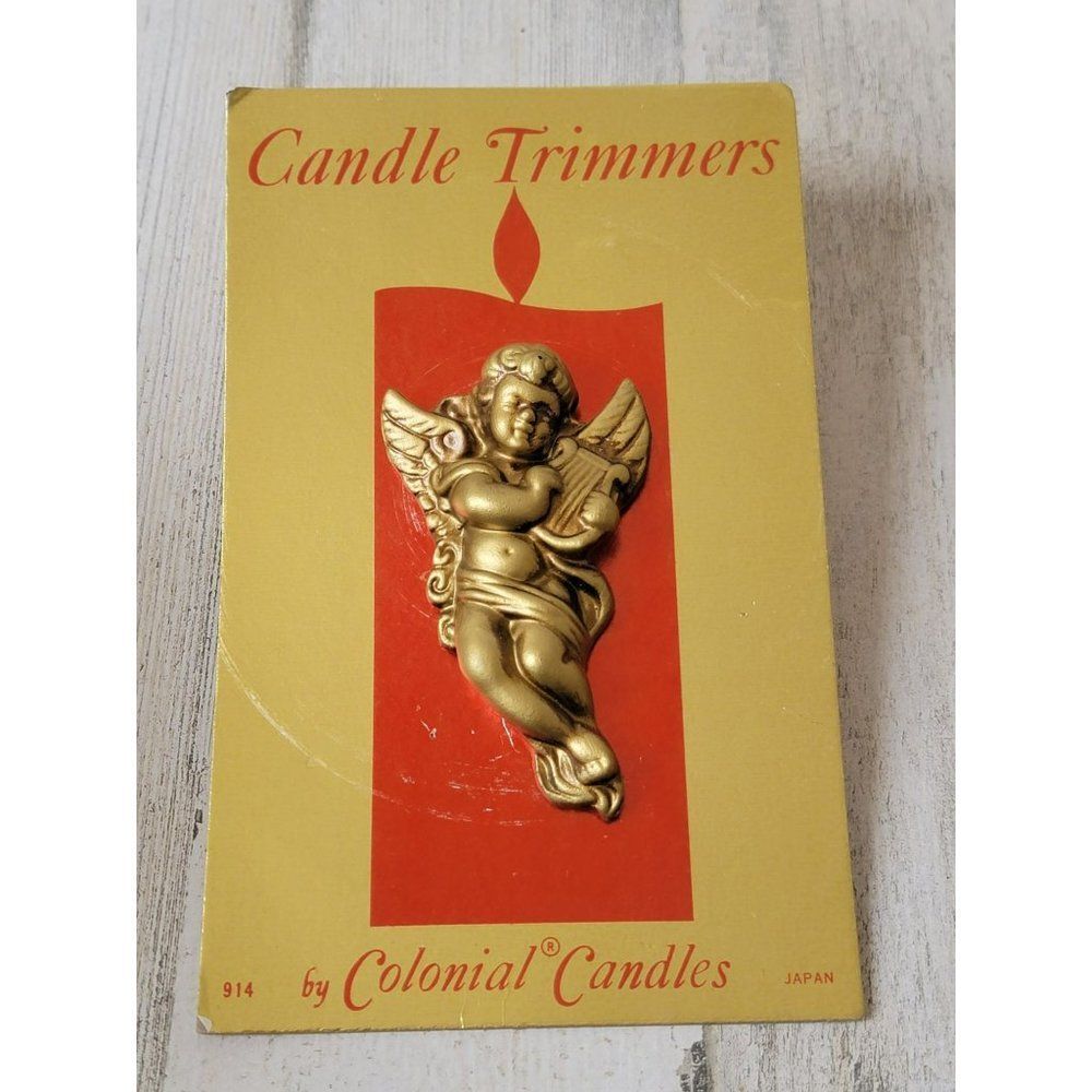 Candle‎ trimmers Angel cherub harp Colonial candles Japan